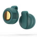 Portable Mini USB Clip-On Fan Plastic Waist Hanging Neck Travel Fan Low Noise Whirlwind Leafless Design for Outdoor Indoor Use